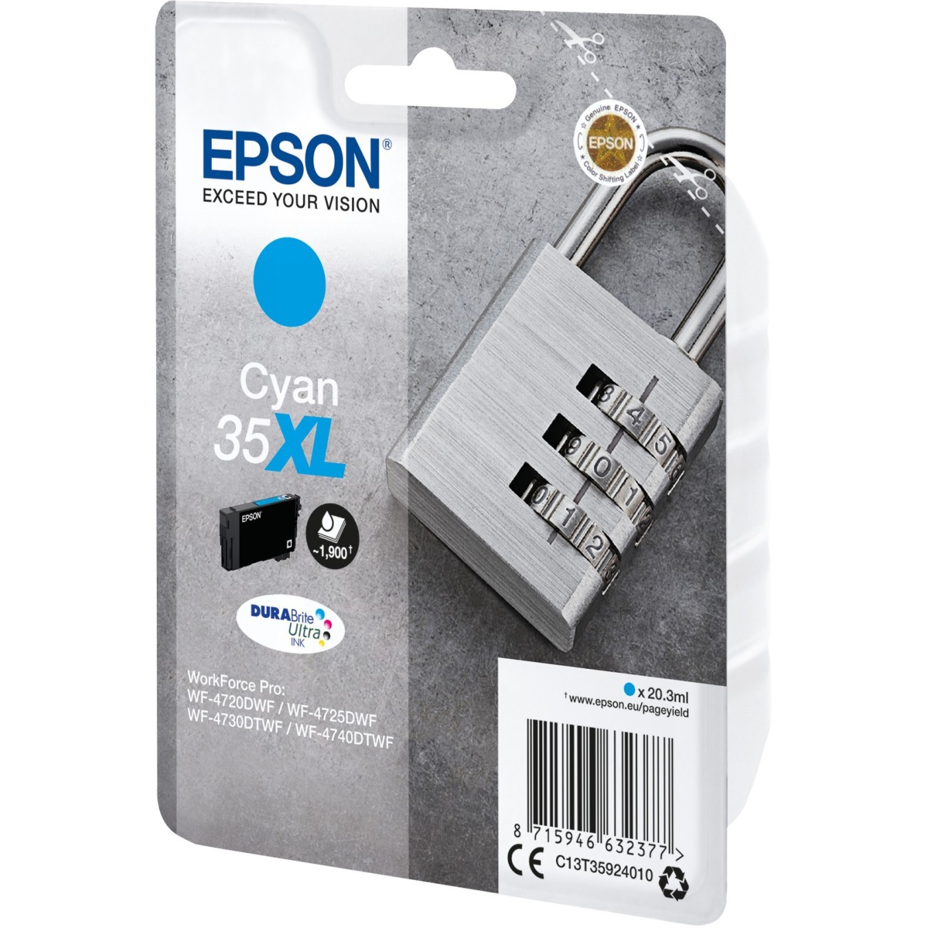 Epson Ink Cartridge - C13T35924010 - cyan HC — Buy in Cyprus with Fast Delivery