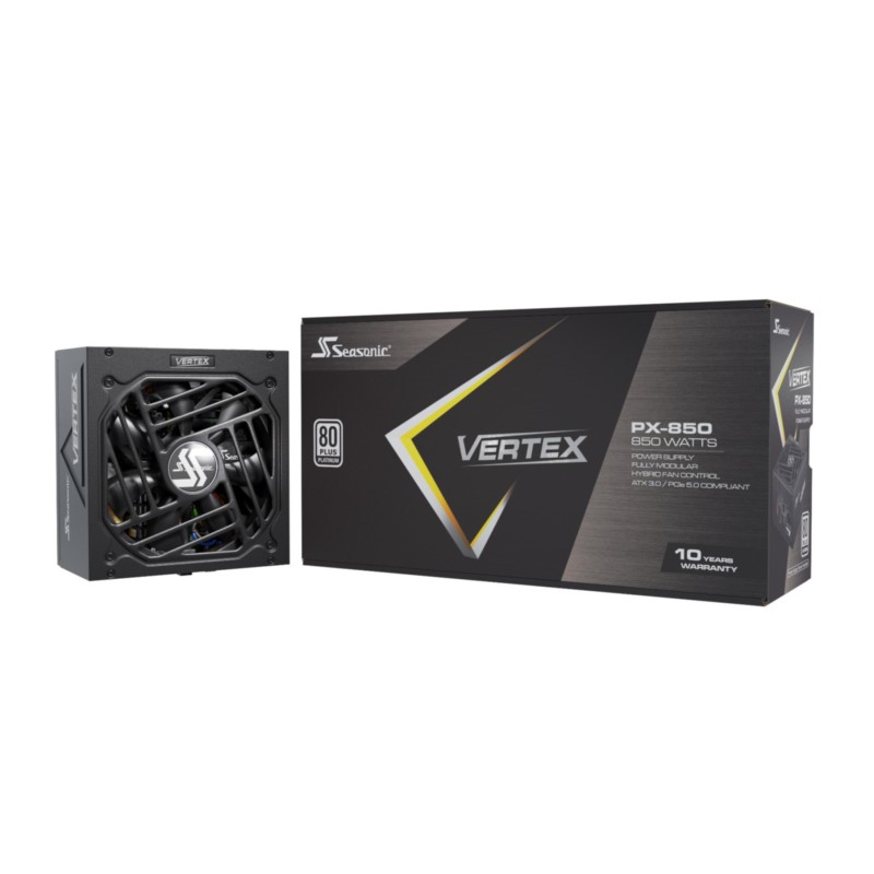 Buy Seasonic VERTEX PX-850 - 850W ATX 3.0 Fully-Modular PSU, 80 PLUS Platinum, 1... in Cyprus, Nicosia, Limassol, Larnaka, Pafos