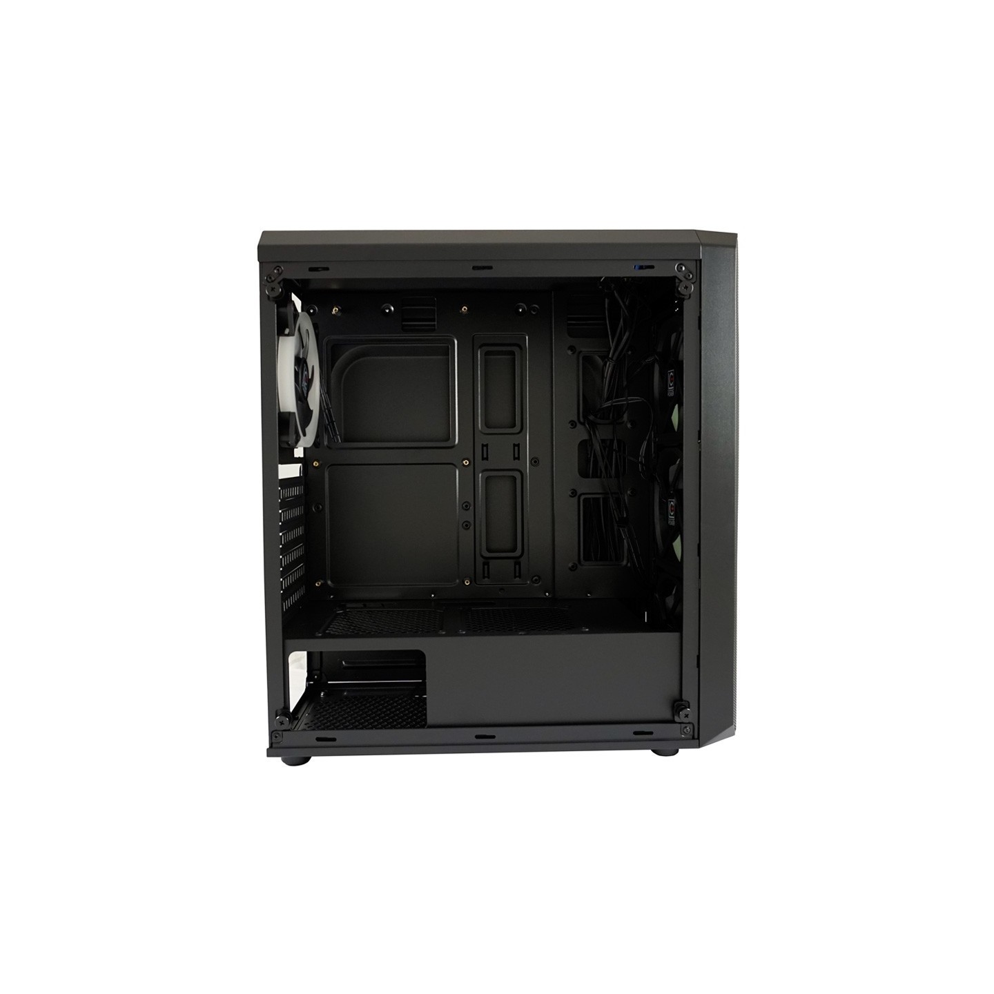 LC-Power 703B Quad-Luxx Midi Tower ATX Gaming Case - 4x RGB Fans (Boxed) — Buy in Cyprus with Fast Delivery