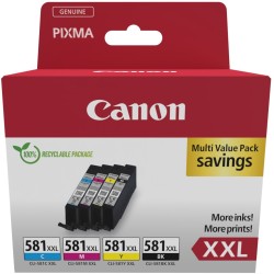 Buy Canon Ink - CLI-581XXL - 1998C007 4-pack (BKMCY) in Cyprus, Nicosia, Limassol, Larnaka, Pafos