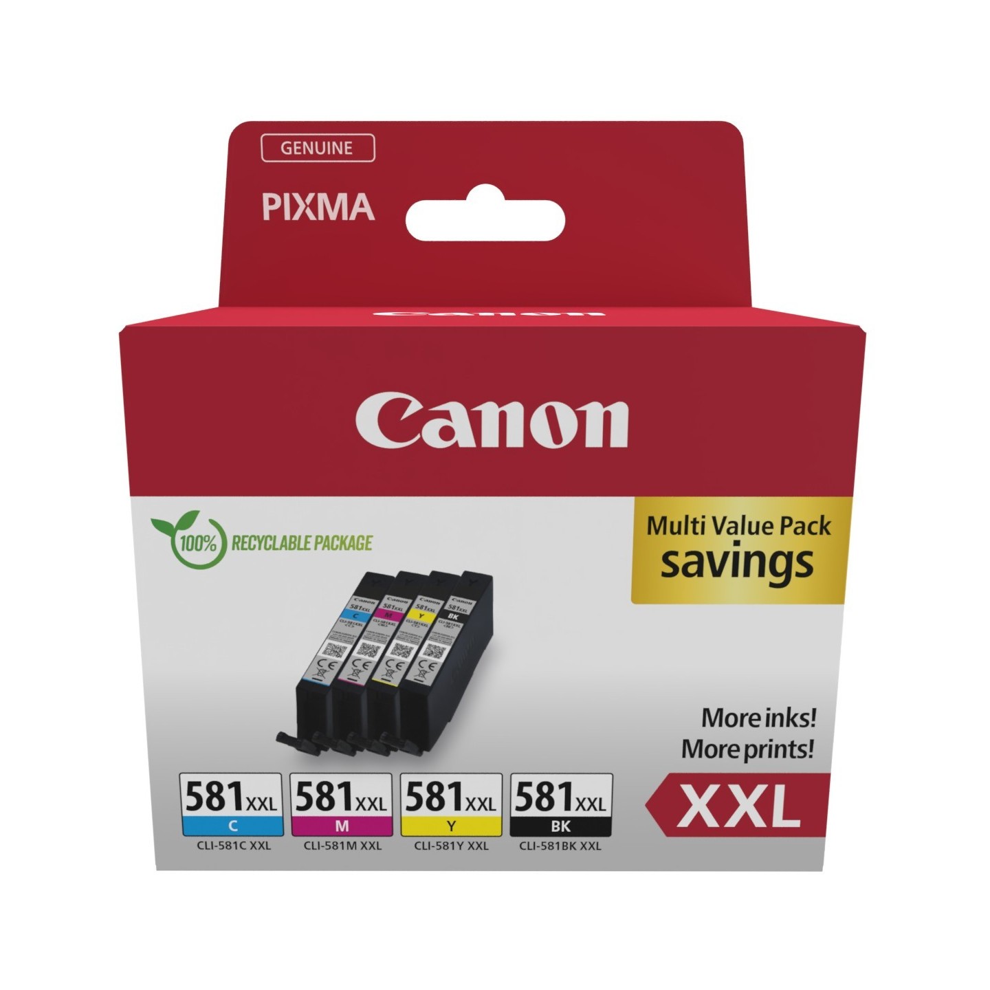 Canon Ink - CLI-581XXL - 1998C007 4-pack (BKMCY) — Buy in Cyprus with Fast Delivery