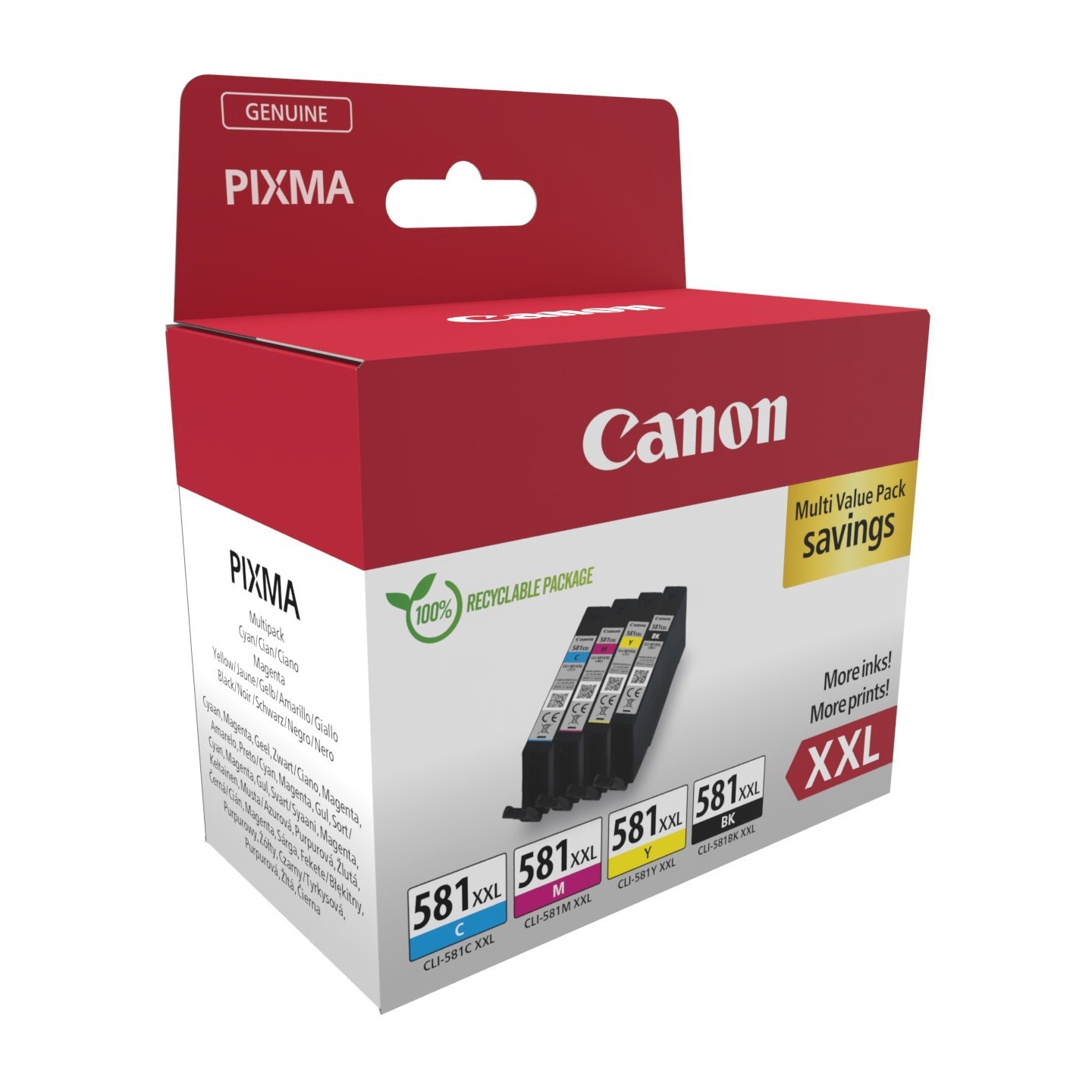 Canon Ink - CLI-581XXL - 1998C007 4-pack (BKMCY) — Buy in Cyprus with Fast Delivery
