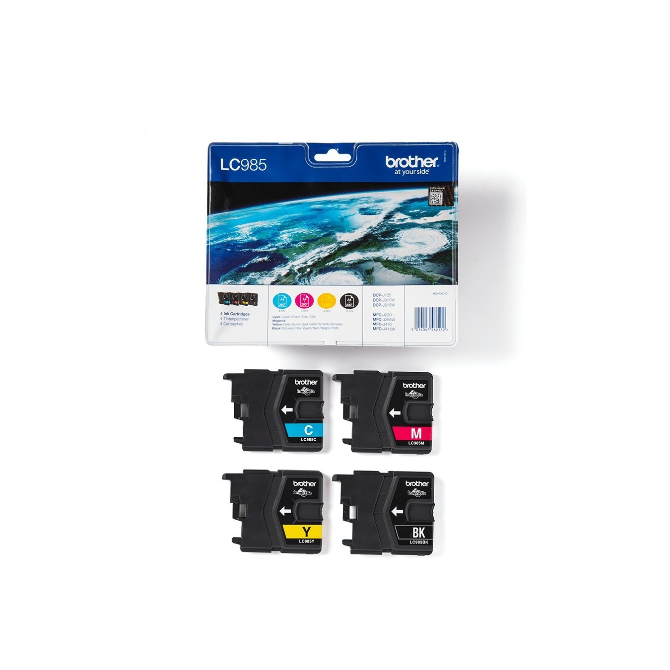 Brother Ink Value Pack - LC-985 - (BK C M Y) — Buy in Cyprus with Fast Delivery