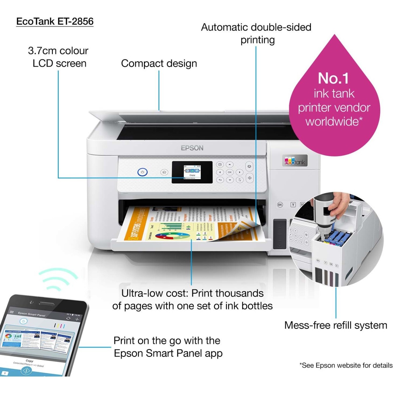 EPSON EcoTank - ET-2856 - A4 — Buy in Cyprus with Fast Delivery