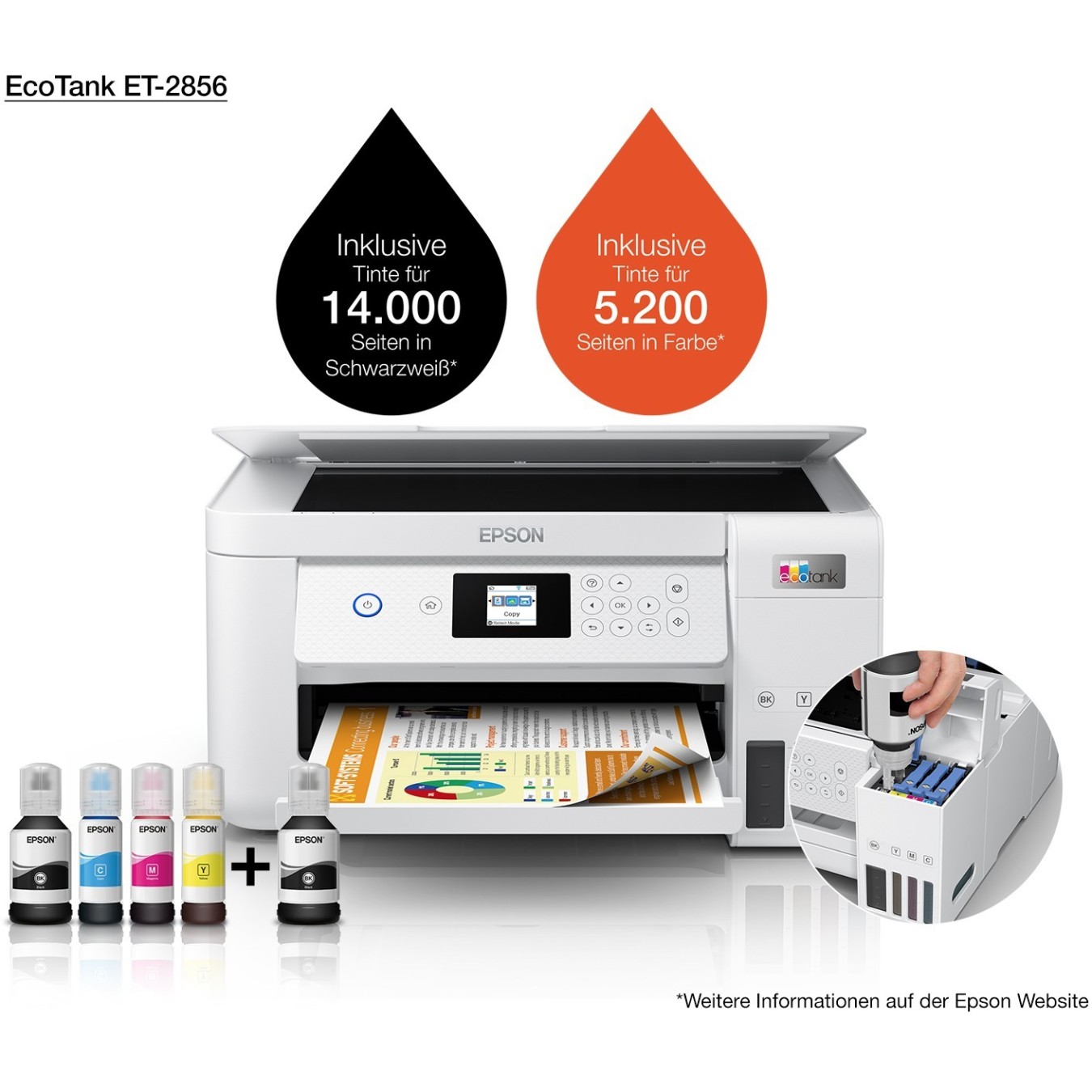 EPSON EcoTank - ET-2856 - A4 — Buy in Cyprus with Fast Delivery