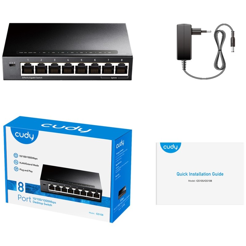 Buy Cudy - GS108 - 8P in Cyprus, Nicosia, Limassol, Larnaka, Pafos