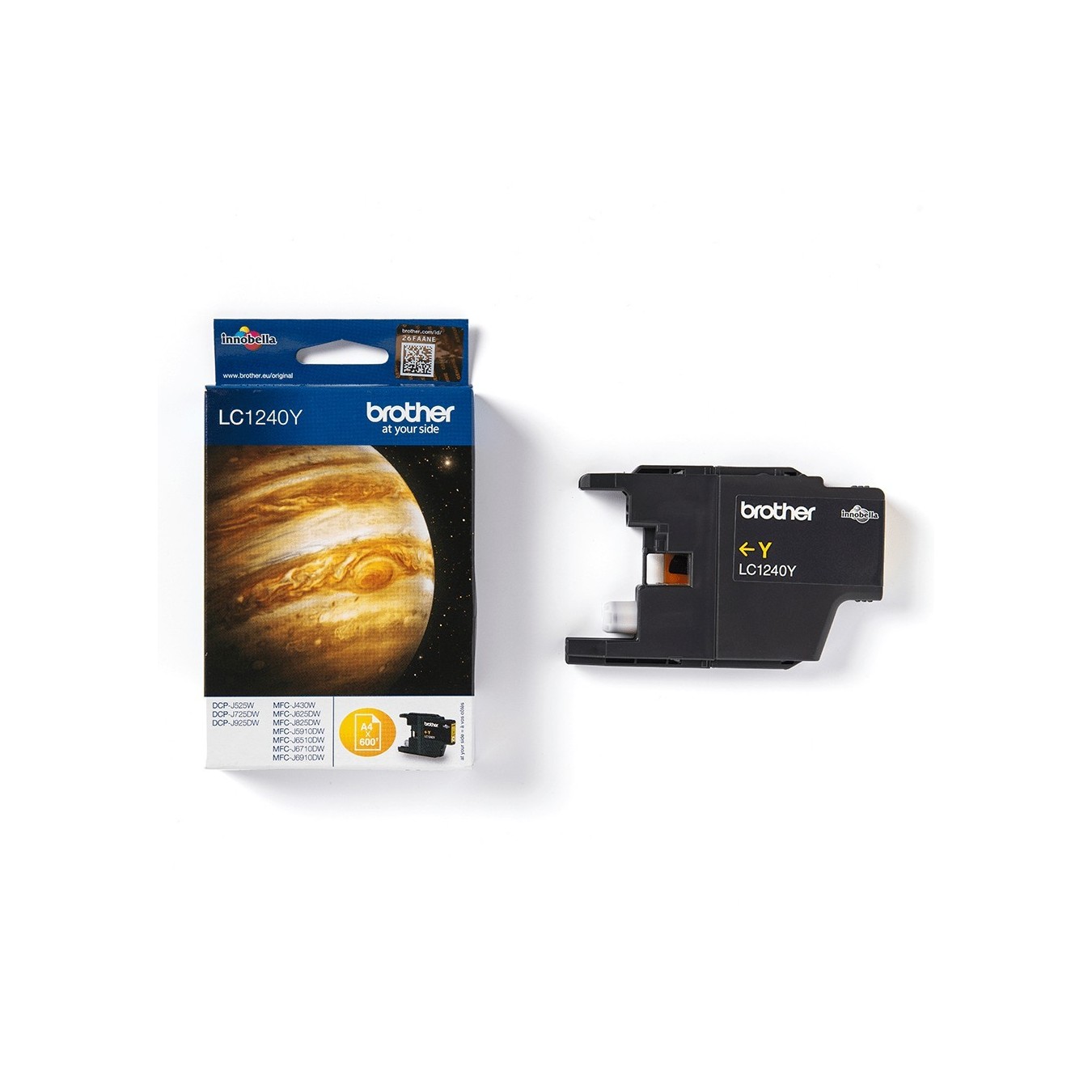 Brother Ink - LC-1240Y - Yellow up to 600 pages per ISO/IEC 24711 — Buy in Cyprus with Fast Delivery