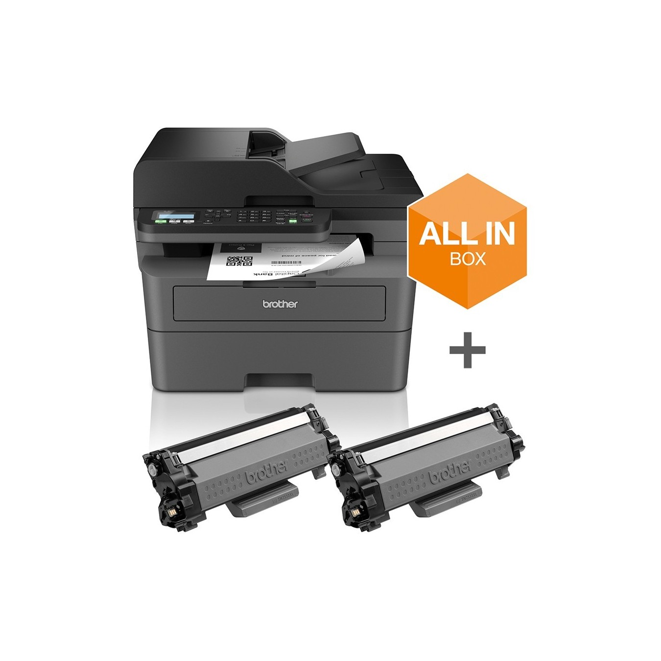 Brother Laser Printer Multifunction Device - MFC-L2827DWXL - Mono, 4in1 ADF LAN WLAN — Buy in Cyprus with Fast Delivery
