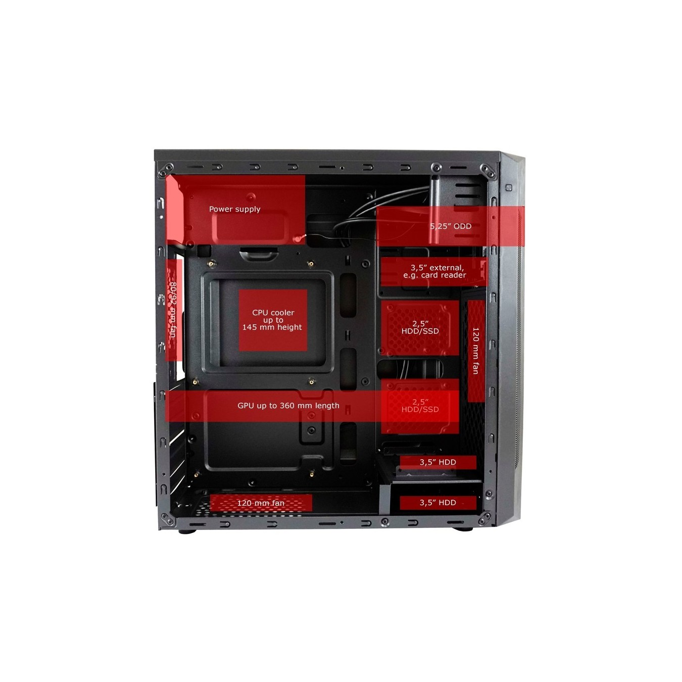 LC-Power 7040B Midi Tower Black (Boxed) — Buy in Cyprus with Fast Delivery