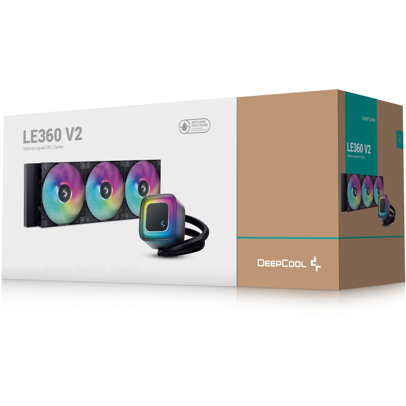 DeepCool LE360 V2 – 360mm AIO Liquid CPU Cooler – ARGB 3x120mm Fans | Armenius Store