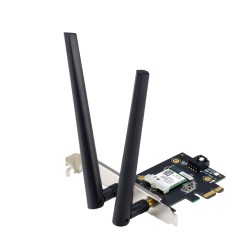 Buy ASUS PCE-AXE5400 - WiFi 6E PCIe x1 Adapter (6 GHz, 160 MHz, Bluetooth 5.2, 2... in Cyprus, Nicosia, Limassol, Larnaka, Pafos