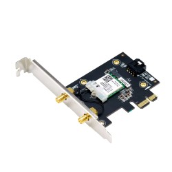 Buy ASUS PCE-AXE5400 - WiFi 6E PCIe x1 Adapter (6 GHz, 160 MHz, Bluetooth 5.2, 2... in Cyprus, Nicosia, Limassol, Larnaka, Pafos