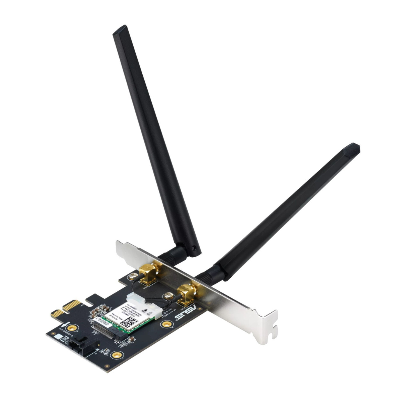 ASUS PCE-AXE5400 - WiFi 6E PCIe x1 Adapter (6 GHz, 160 MHz, Bluetooth 5.2, 2 External Antennas)