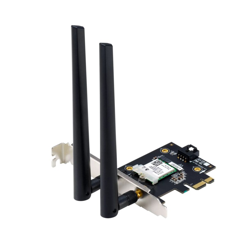 Buy ASUS PCE-AXE5400 - WiFi 6E PCIe x1 Adapter (6 GHz, 160 MHz, Bluetooth 5.2, 2... in Cyprus, Nicosia, Limassol, Larnaka, Pafos