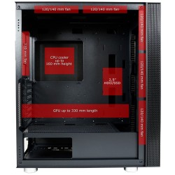 LC-Power 8000B Midi Tower PC Case Black Sound-Insulated (Retail) — Buy in Cyprus with Fast Delivery