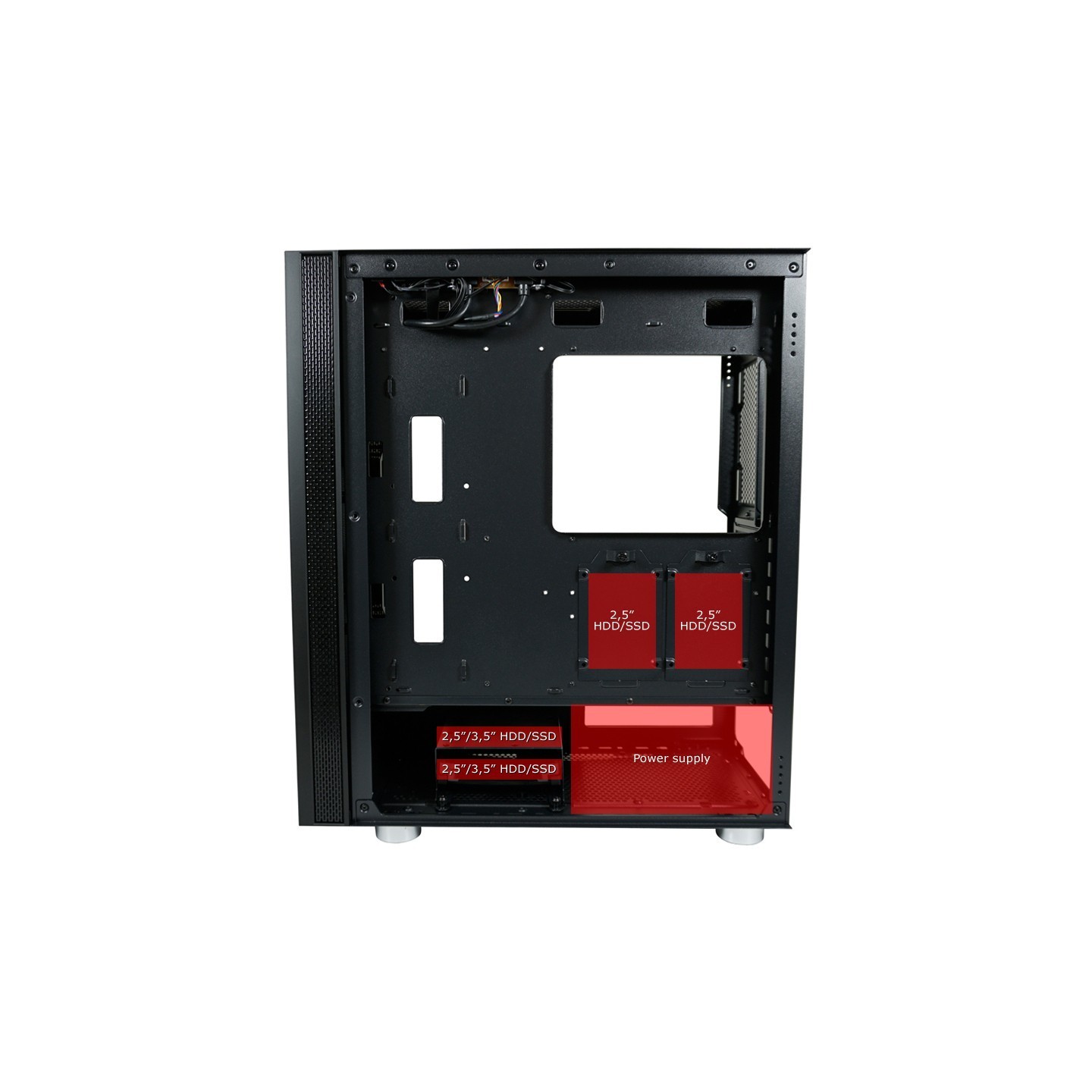 LC-Power 8000B Midi Tower PC Case Black Sound-Insulated (Retail) — Buy in Cyprus with Fast Delivery