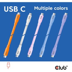 Buy Club3D Lifestyle USB-C Cable PD 240W 20Gbps 2m Purple St St - USB-C in Cyprus, Nicosia, Limassol, Larnaka, Pafos