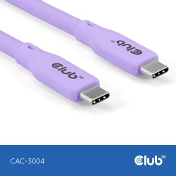 Buy Club3D Lifestyle USB-C Cable PD 240W 20Gbps 2m Purple St St - USB-C in Cyprus, Nicosia, Limassol, Larnaka, Pafos