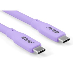 Buy Club3D Lifestyle USB-C Cable PD 240W 20Gbps 2m Purple St St - USB-C in Cyprus, Nicosia, Limassol, Larnaka, Pafos