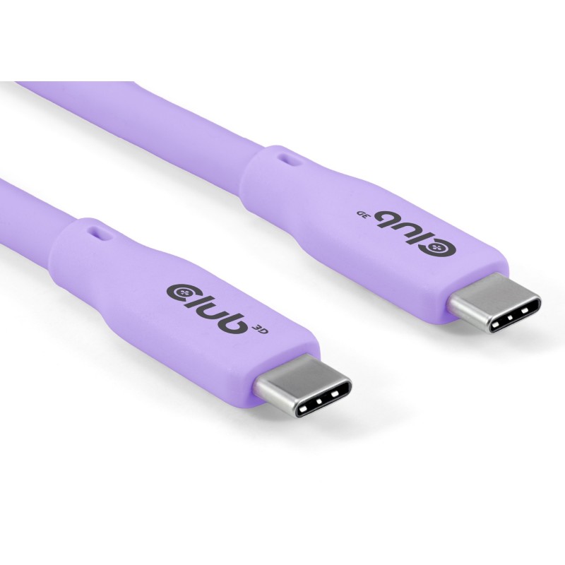 Buy Club3D Lifestyle USB-C Cable PD 240W 20Gbps 2m Purple St St - USB-C in Cyprus, Nicosia, Limassol, Larnaka, Pafos