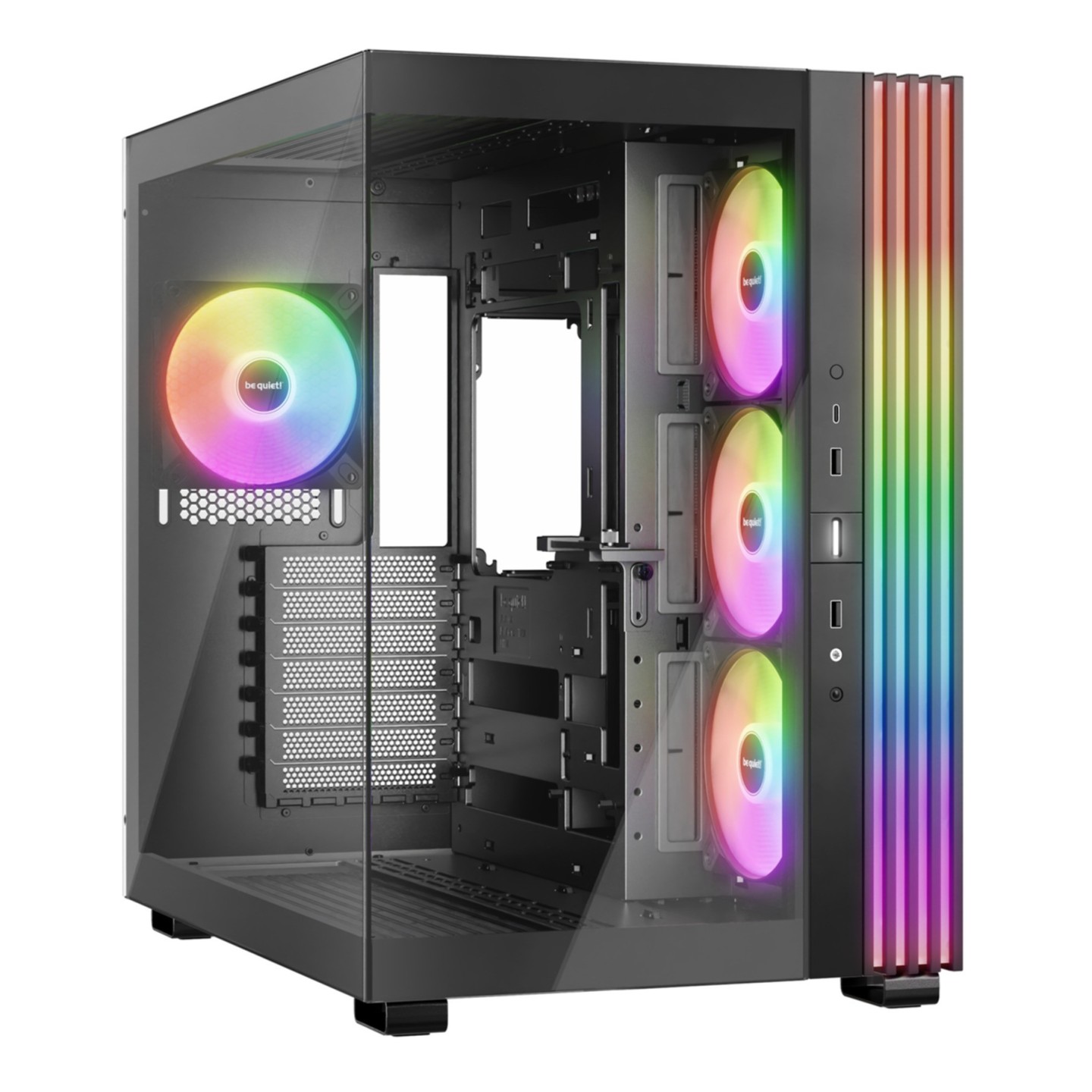 be quiet! Light Base 600 LX Black Mid Tower ATX Case 4x120mm ARGB Fans (Boxed) — Buy in Cyprus with Fast Delivery