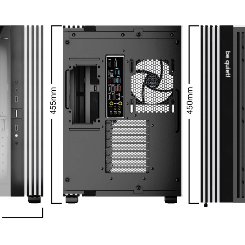 be quiet! Light Base 600 LX Black Mid Tower ATX Case 4x120mm ARGB Fans (Boxed) — Buy in Cyprus with Fast Delivery