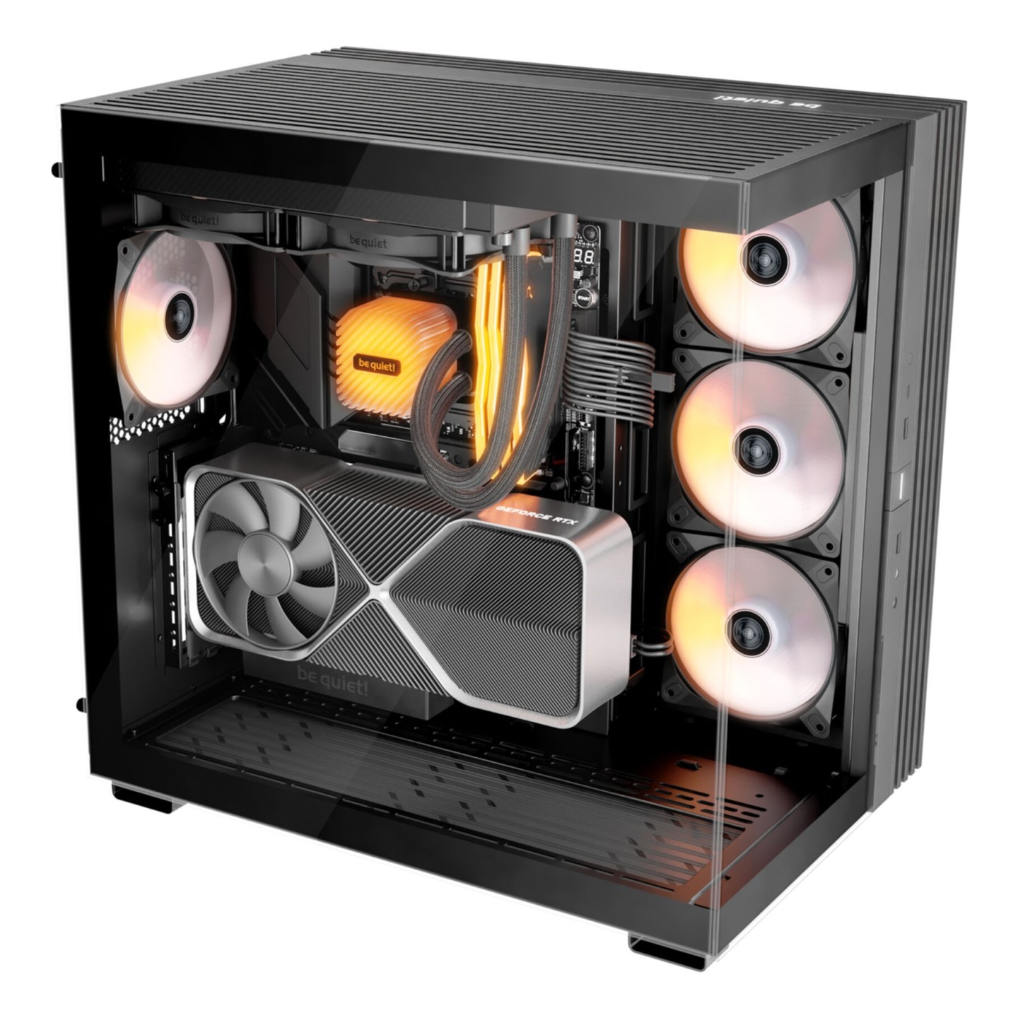 be quiet! Light Base 600 LX Black Mid Tower ATX Case 4x120mm ARGB Fans (Boxed) — Buy in Cyprus with Fast Delivery