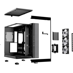 be quiet! Light Base 600 LX Black Mid Tower ATX Case 4x120mm ARGB Fans (Boxed) — Buy in Cyprus with Fast Delivery