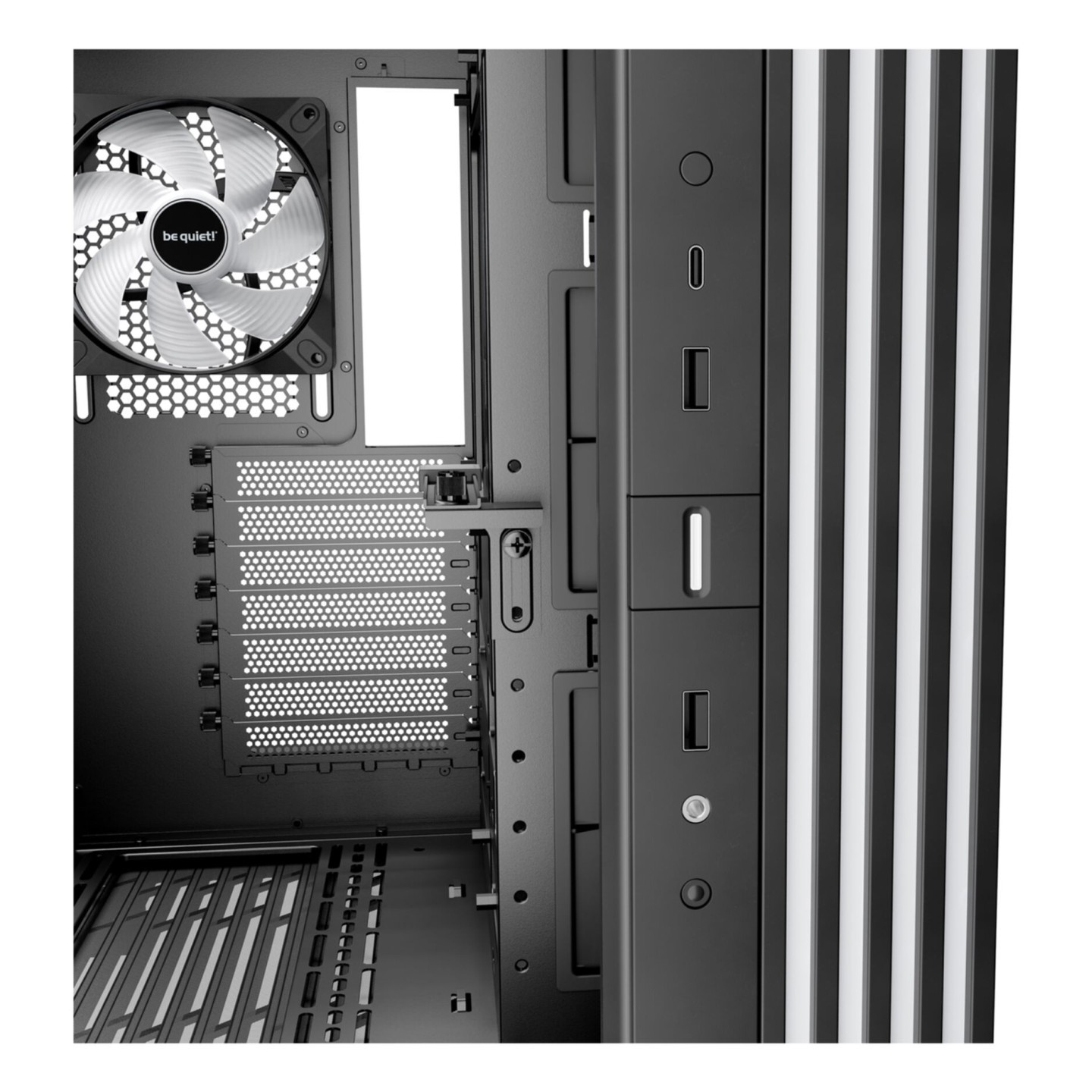 be quiet! Light Base 600 LX Black Mid Tower ATX Case 4x120mm ARGB Fans (Boxed) — Buy in Cyprus with Fast Delivery