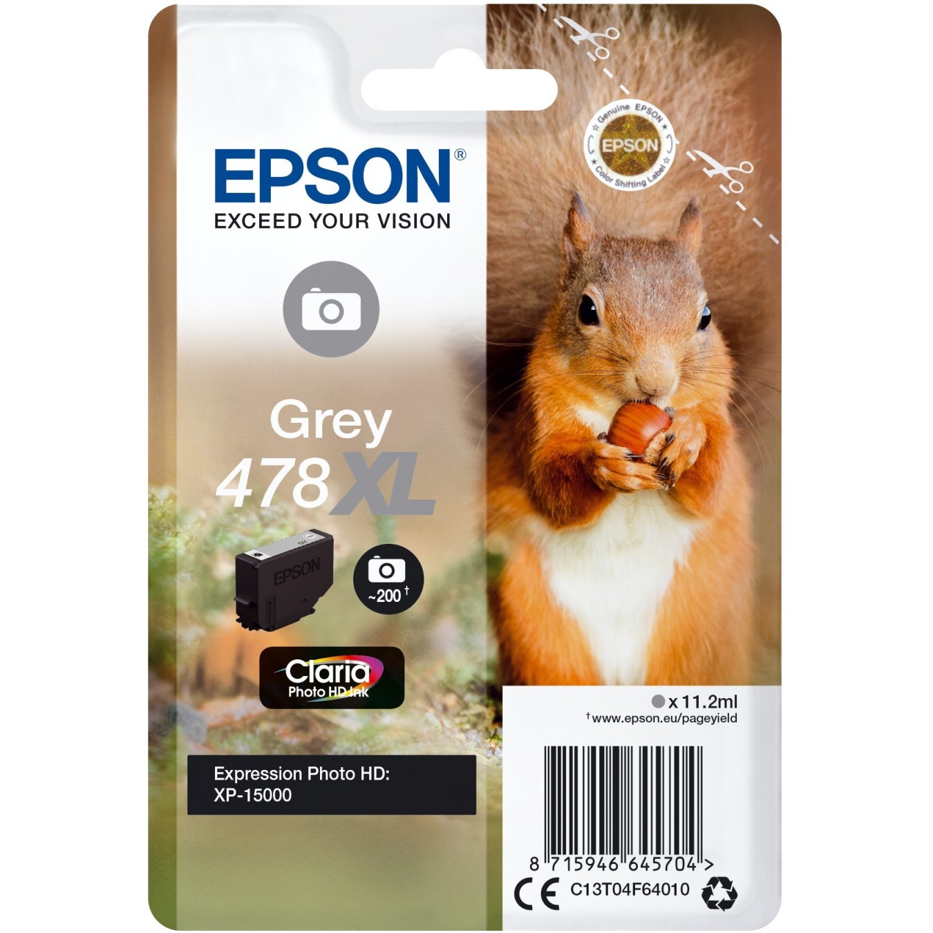 Epson 478 - C13T04F64010 - grey HC — Buy in Cyprus with Fast Delivery