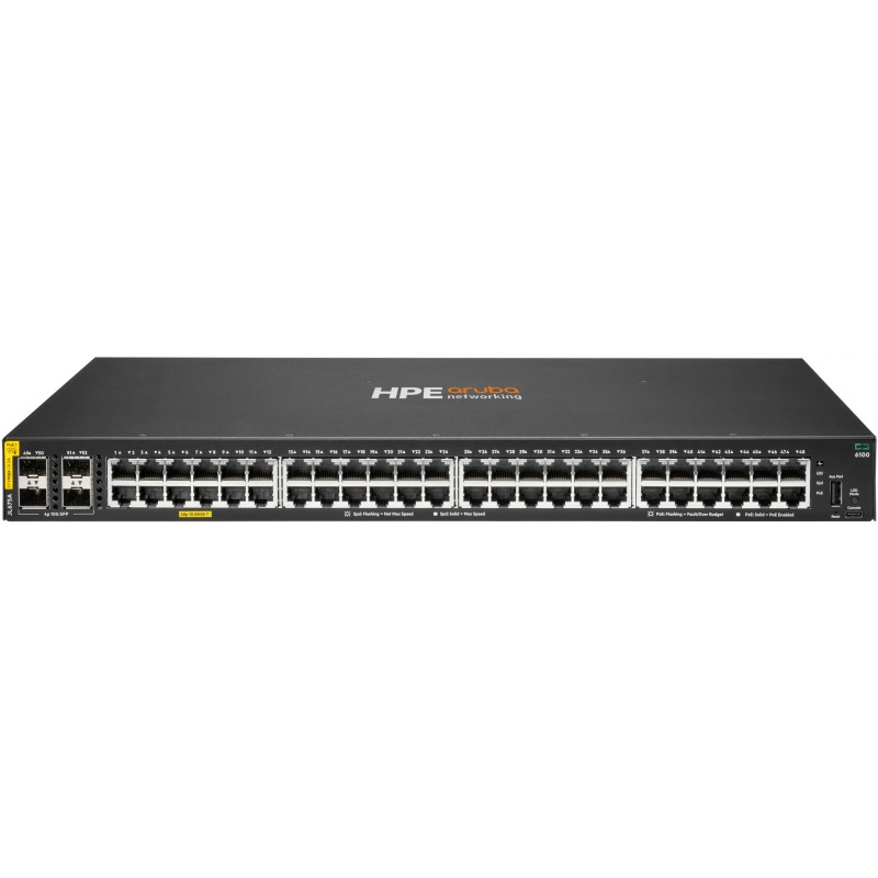 Buy HP Enterprise Aruba - 6100 - 48G PoE+ (370W) 4SFP+ Switch M RM in Cyprus, Nicosia, Limassol, Larnaka, Pafos