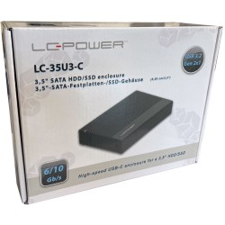 Buy LC-Power USB3.2 Aluminum Black - LC-25U3-C - 6.3cm in Cyprus, Nicosia, Limassol, Larnaka, Pafos