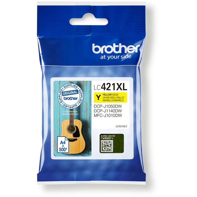 Buy Brother Ink - LC421XLY - Yellow up to 500 pages ISO IEC 24711 in Cyprus, Nicosia, Limassol, Larnaka, Pafos