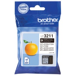 Buy Brother Ink - LC-3211BK - Black up to 200 pages per ISO IEC 24711 in Cyprus, Nicosia, Limassol, Larnaka, Pafos