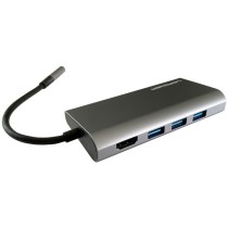 LC-Power LC-HUB-C-MULTI-5 USB-C Hub - 3xUSB-A, USB-C, HDMI, SD/MicroSD, LAN (Boxed) — Buy in Cyprus with Fast Delivery