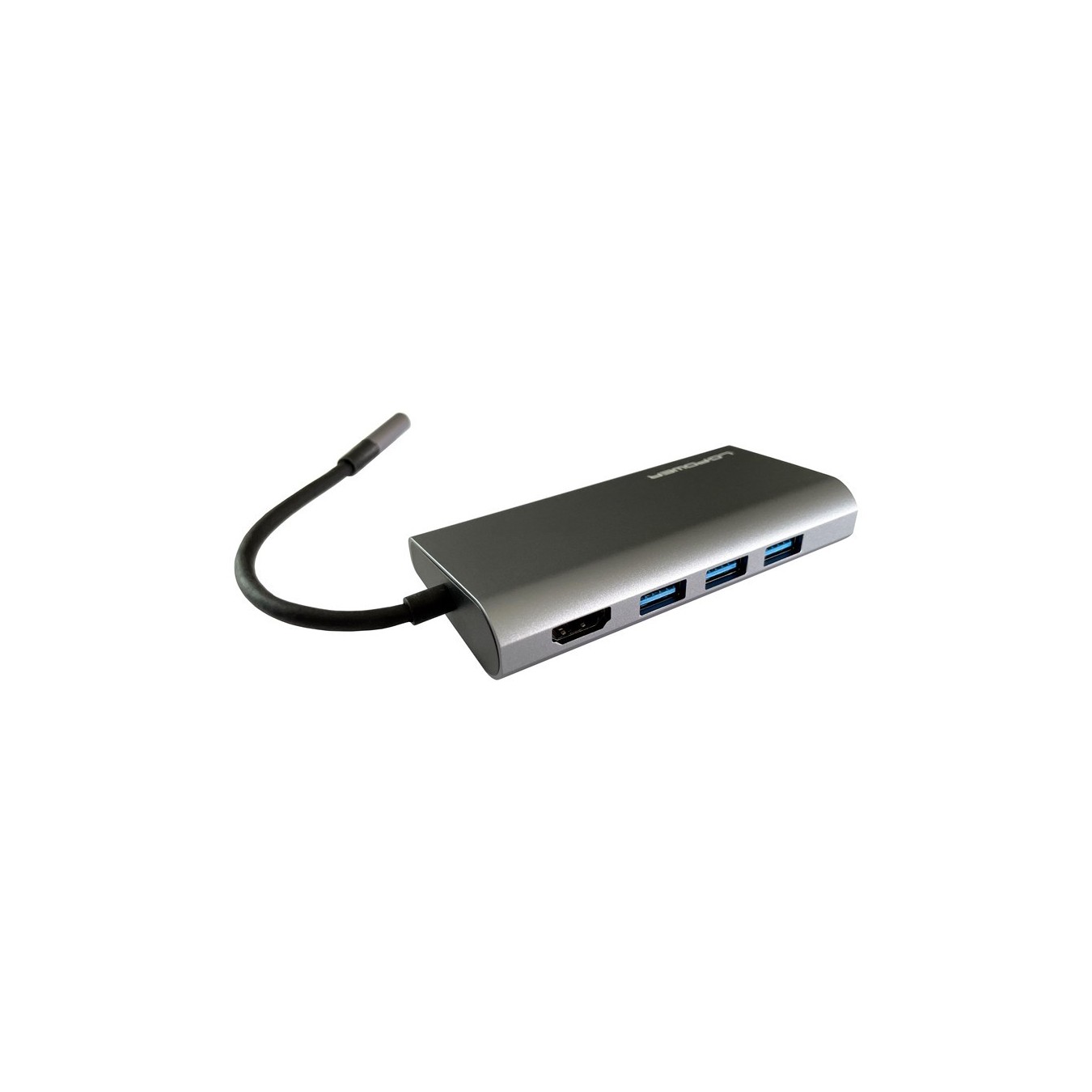 LC-Power LC-HUB-C-MULTI-5 USB-C Hub - 3xUSB-A, USB-C, HDMI, SD/MicroSD, LAN (Boxed) — Buy in Cyprus with Fast Delivery