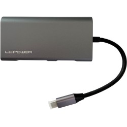 LC-Power Hub - LC-HUB-C-MULTI-5 - USB-C to 3x USB-A, USB-C, HDMI, MicroSD, SD, LAN — Buy in Cyprus with Fast Delivery