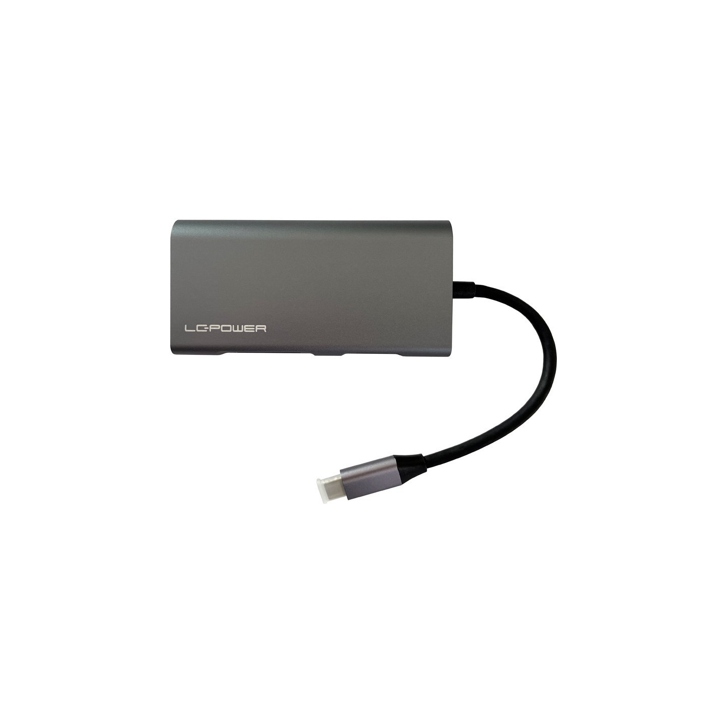 LC-Power Hub - LC-HUB-C-MULTI-5 - USB-C to 3x USB-A, USB-C, HDMI, MicroSD, SD, LAN — Buy in Cyprus with Fast Delivery