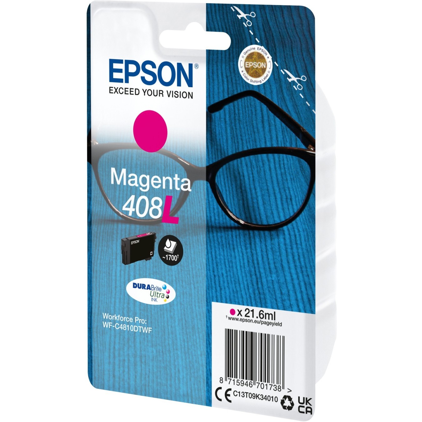 Epson Ink 408L - C13T09K34010 - Magenta — Buy in Cyprus with Fast Delivery
