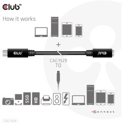 Buy Club3D USB-C Cable - USB 3.2 Type-C 2m Extension 5Gbps in Cyprus, Nicosia, Limassol, Larnaka, Pafos