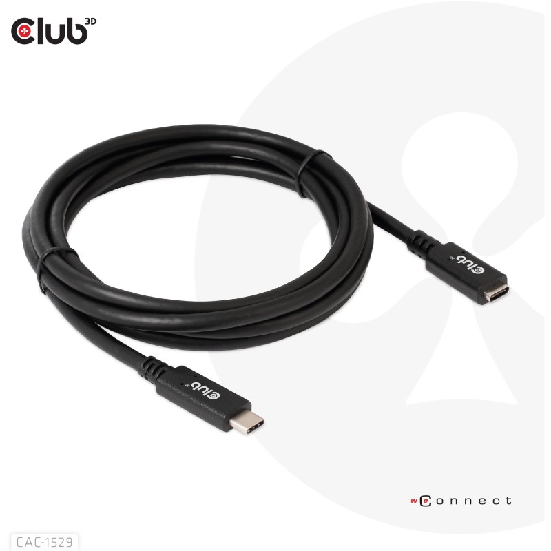 Buy Club3D USB-C Cable - USB 3.2 Type-C 2m Extension 5Gbps in Cyprus, Nicosia, Limassol, Larnaka, Pafos