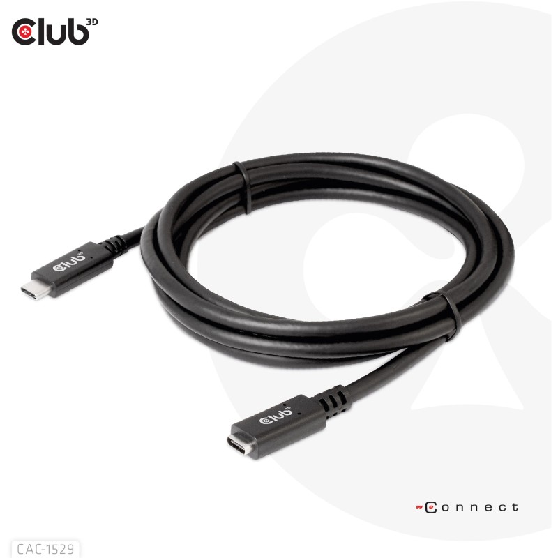 Buy Club3D USB-C Cable - USB 3.2 Type-C 2m Extension 5Gbps in Cyprus, Nicosia, Limassol, Larnaka, Pafos