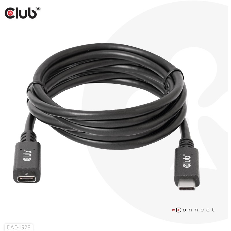 Buy Club3D USB-C Cable - USB 3.2 Type-C 2m Extension 5Gbps in Cyprus, Nicosia, Limassol, Larnaka, Pafos
