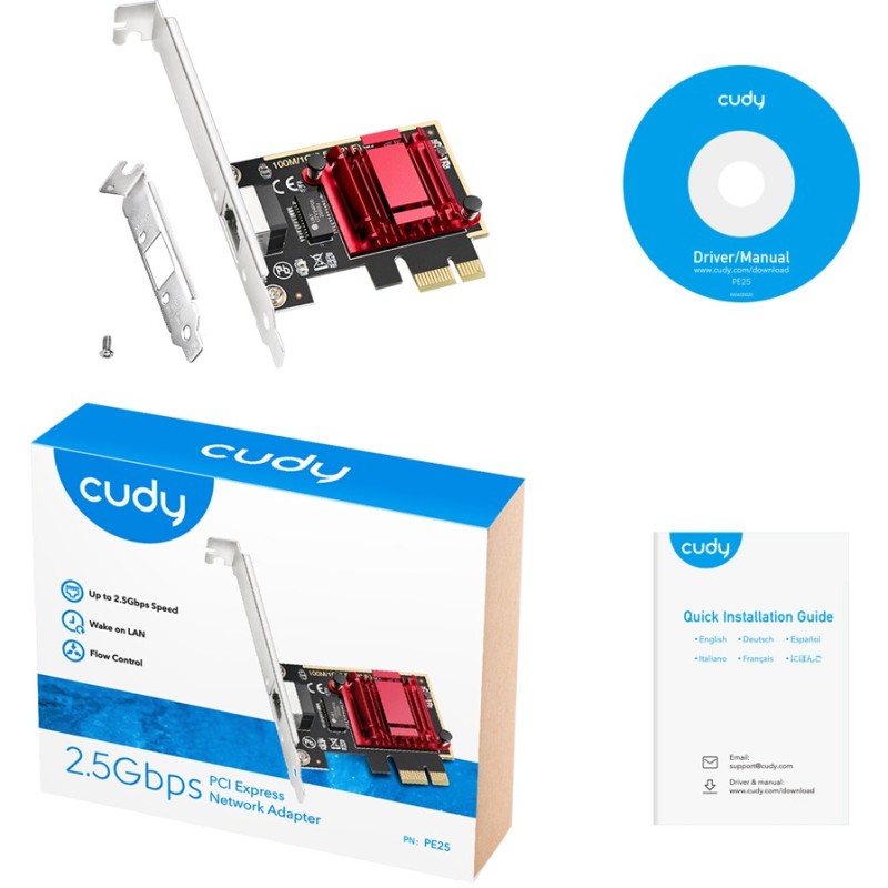 Buy INTG Cudy 2.5G PCI Express Adapter - 2.5G PCI Express in Cyprus, Nicosia, Limassol, Larnaka, Pafos