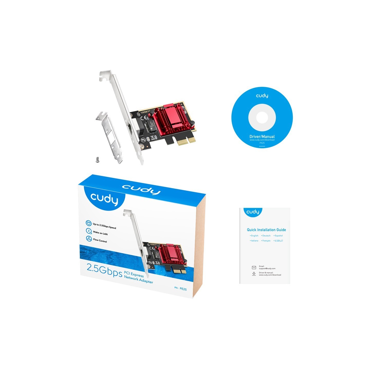 INTG Cudy 2.5G PCI Express Adapter - 2.5G PCI Express — Buy in Cyprus with Fast Delivery
