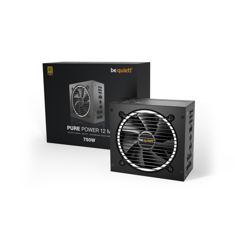Buy be quiet! Pure Power 12 M 750W - Fully-Modular ATX 3.1 PSU, 80 PLUS Gold, 12... in Cyprus, Nicosia, Limassol, Larnaka, Pafos