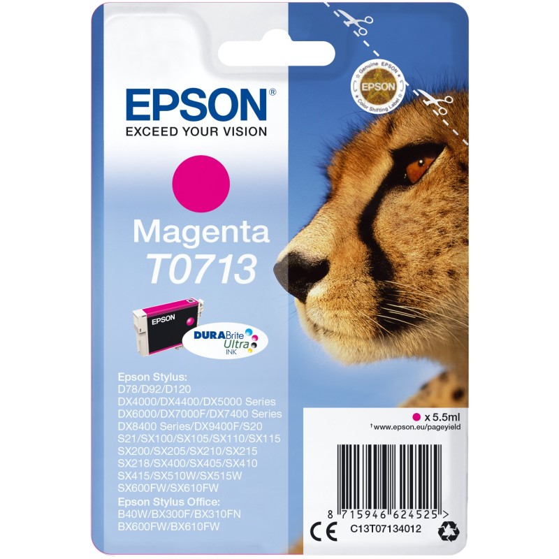 Buy Epson Ink - T0713 - Magenta in Cyprus, Nicosia, Limassol, Larnaka, Pafos