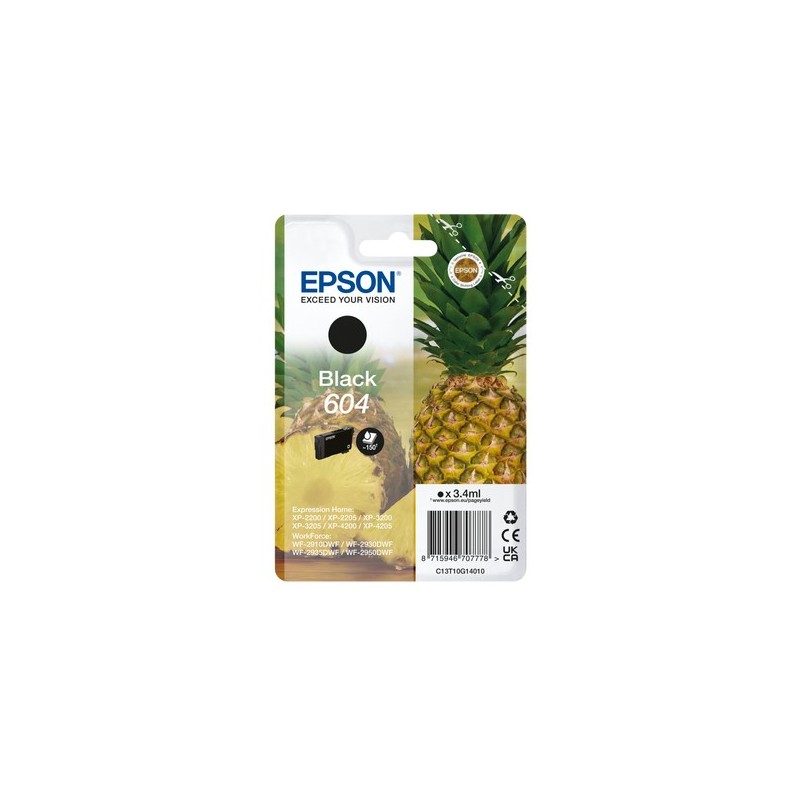 Buy Epson Ink 604 - C13T10G14010 - Black up to 150 pages in Cyprus, Nicosia, Limassol, Larnaka, Pafos