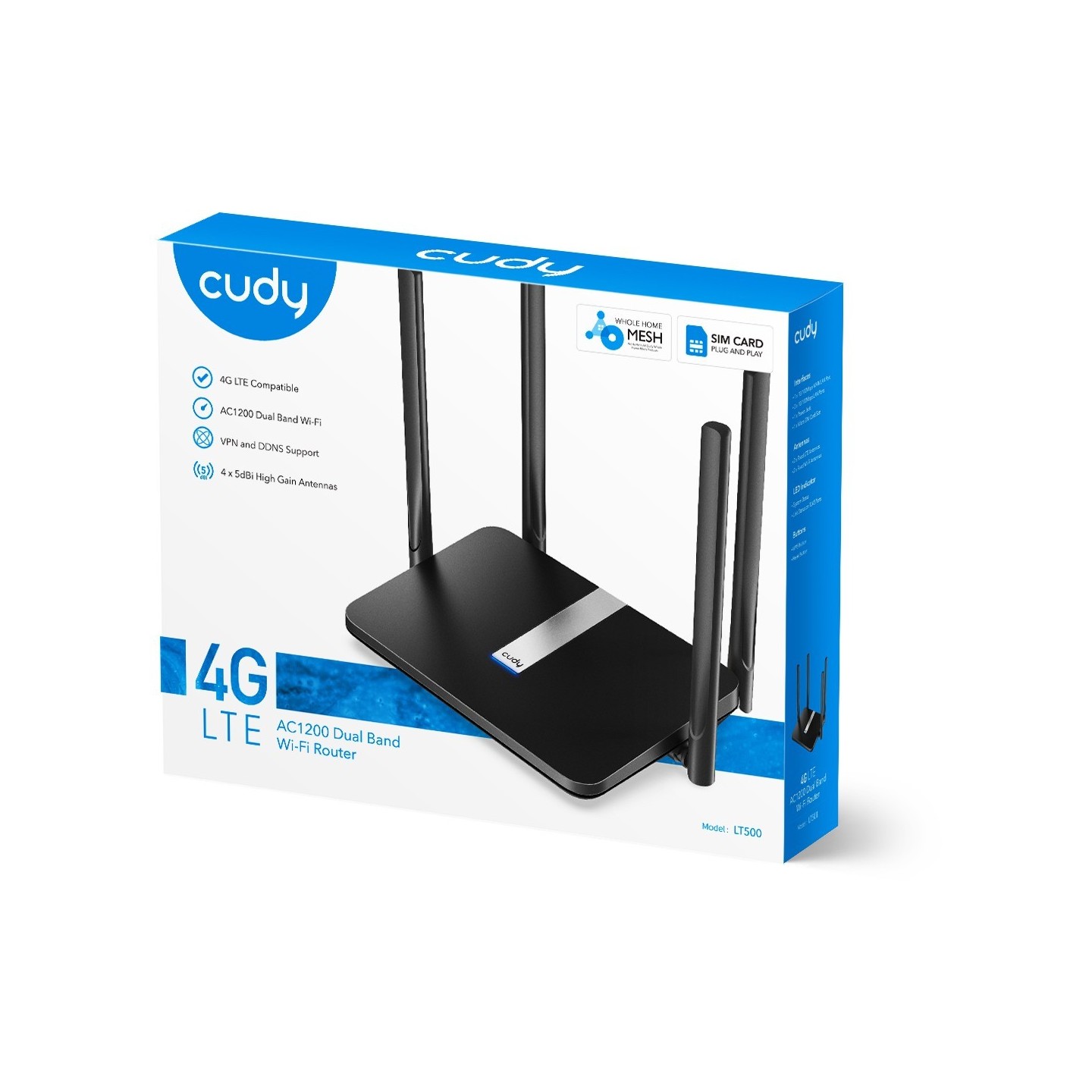 Cudy Router - AC1200 - Wi-Fi Mesh 4G LTE Cat4 Router — Buy in Cyprus with Fast Delivery