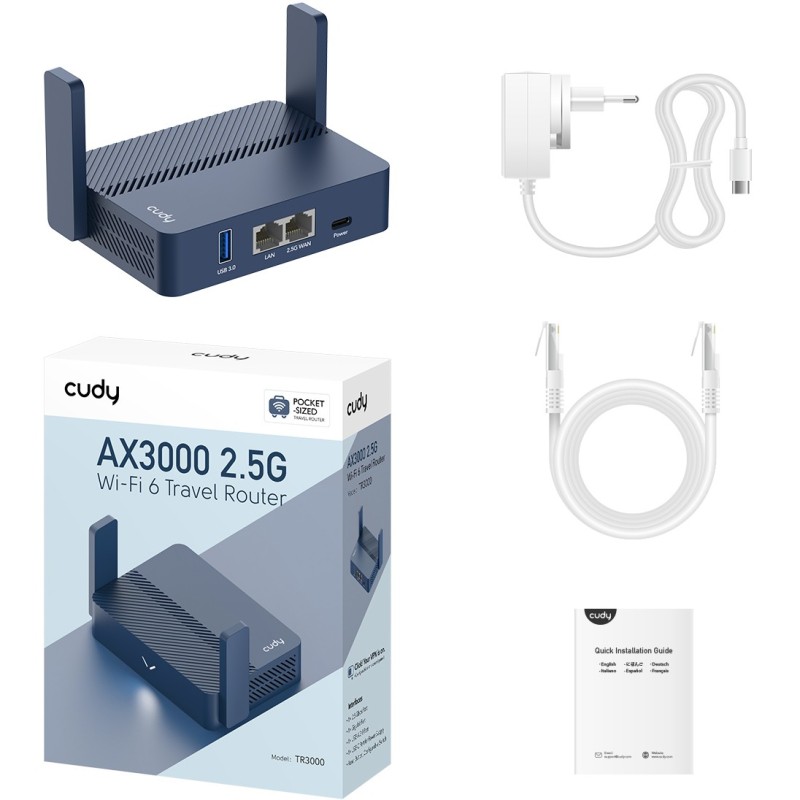 Buy Cudy Router - AX3000 - 2.5G Wi-Fi 6 Router with USB in Cyprus, Nicosia, Limassol, Larnaka, Pafos